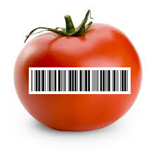 Tomato with Bar Code