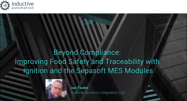 Video from ICC’17: Traceability with Ignition and the Sepasoft MES Modules