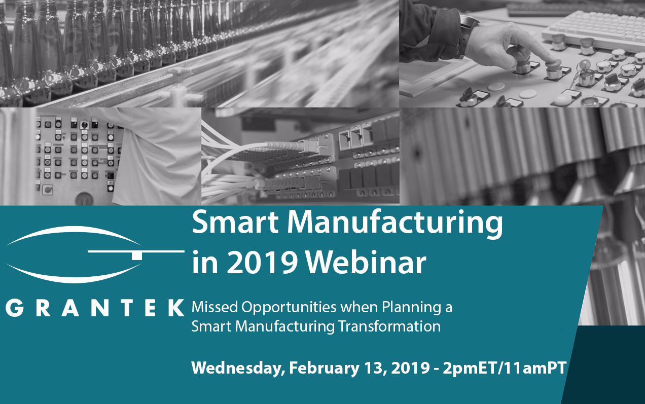 Smart Manufacturing Webinar - Feb. 13, 2019