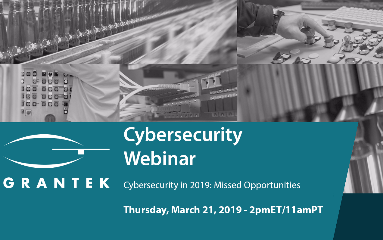 Webinar: Cybersecurity in 2019 – March 21st at 2pmET/11amPT