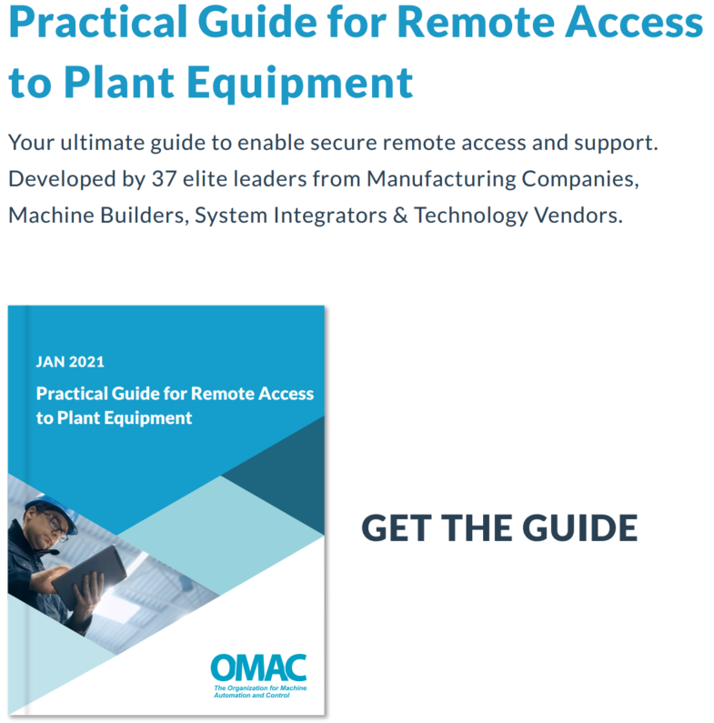 The Practical Guide for Remote Access to Plant Equipment