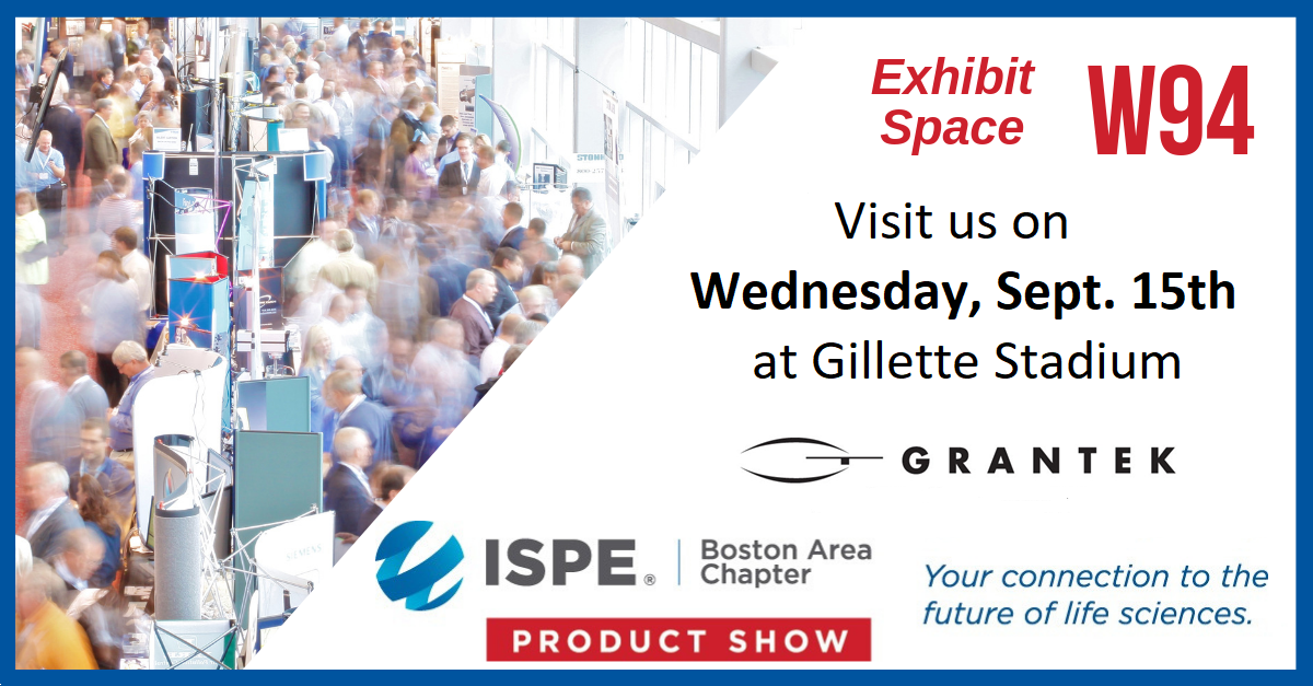 Grantek to Exhibit at The 2021 ISPE Boston Product Show
