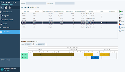 Grantek MES Software