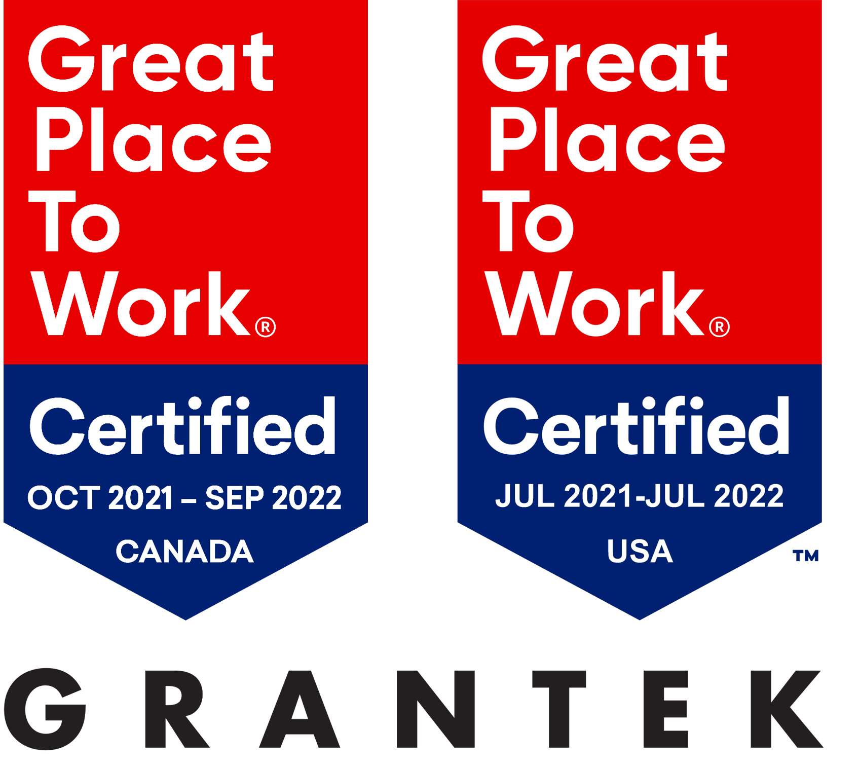 Grantek Named a 2021 Great Place to Work® in the United States and Canada