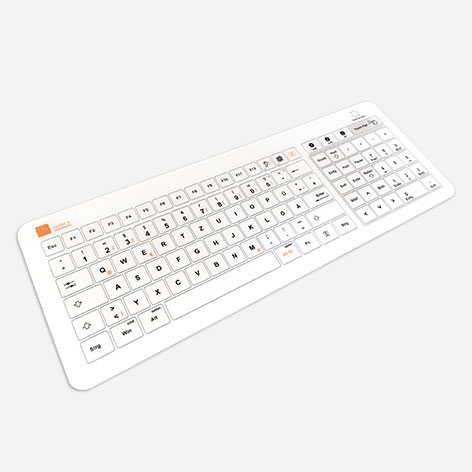 Medical glass keyboard
