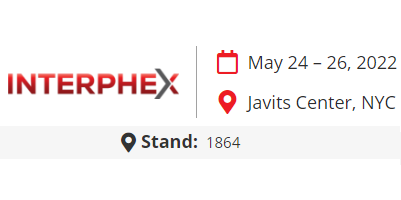 INTERPHEX 2022 - May 24-26, 2022 - Booth 1864